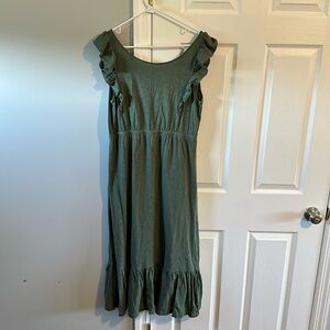 ba&sh 100% cotton green dress